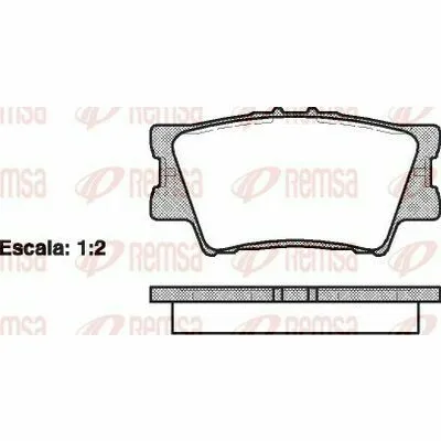 REMSA 1231.00 Kit Pastiglie Freno, Freno a Disco Saldi