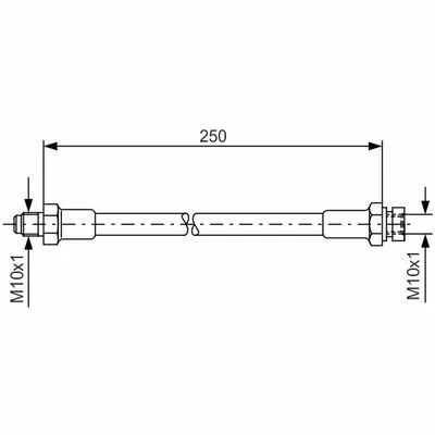 BOSCH 1 987 476 348 Flessibile del Freno Offerta