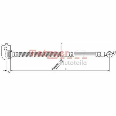 METZGER 4110736 Flessibile del Freno Acquista Ora