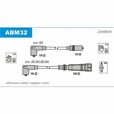 JANMOR ABM32 Cavo Accensione Esclusivo