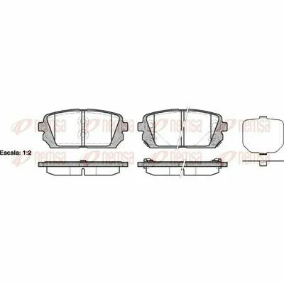 REMSA 1303.02 Kit Pastiglie Freno, Freno a Disco Promozione Esclusiva