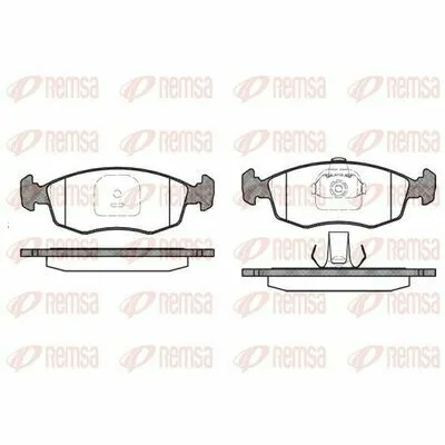 Promo Stagionale REMSA 0172.10 Kit Pastiglie Freno, Freno a Disco