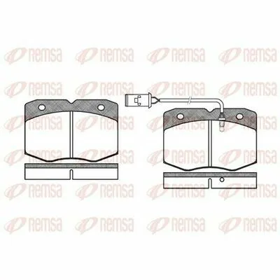 REMSA 0435.02 Kit Pastiglie Freno, Freno a Disco Prezzo Conveniente