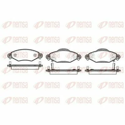 REMSA 0978.02 Kit Pastiglie Freno, Freno a Disco Pagamento Sicuro