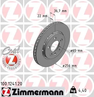 ZIMMERMANN COAT Z 100.1241.20 Disco freno Super Prezzo