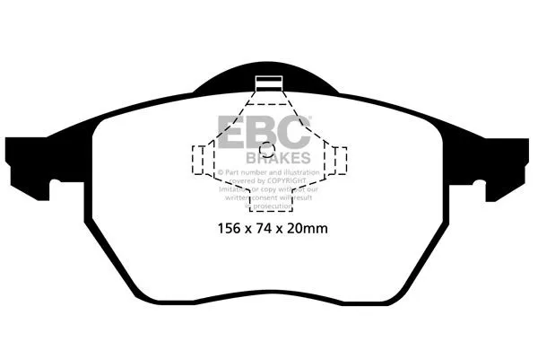 A Buon Prezzo EBC Brakes DP21324 Kit pastiglie freni
