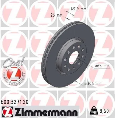 Vendita Finale ZIMMERMANN 600.3271.20 Disco freno