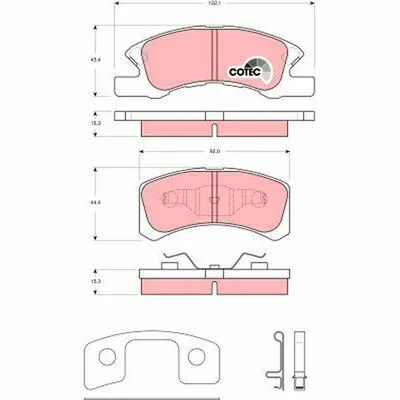 TRW COTEC GDB3358 Kit Pastiglie Freno, Freno a Disco Pagamento Sicuro