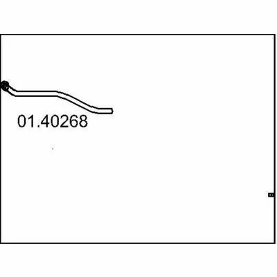 MTS 01.40268 Tubo gas Scarico Saldi