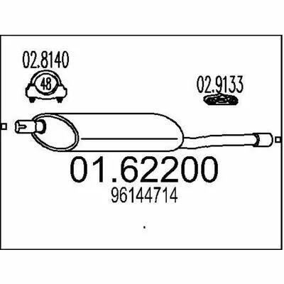 MTS 01.62200 Silenziatore Posteriore Miglior Prezzo