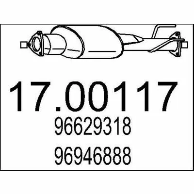 Sconto MTS 17.00117 Filtro Antiparticolato / Particellare, Impianto gas Scarico
