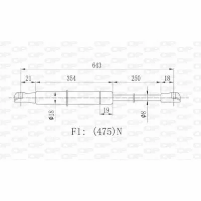 OPEN PARTS GSR6428.00 Ammortizzatore Pneumatico, Cofano Motore Offerta