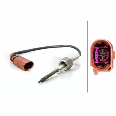 Reso Gratuito HELLA 6PT 014 495-051 Sensore, Temperatura gas Scarico
