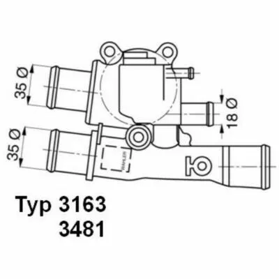 WAHLER 3163.88D Termostato, Refrigerante Nuova Collezione