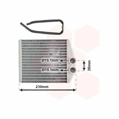 Offerta Limitata VAN WEZEL 37006355 Scambiatore Calore, Riscaldamento Abitacolo