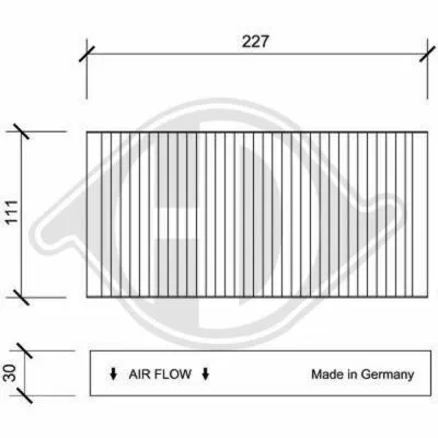 DIEDERICHS Climate DCI0088S Filtro, Aria Abitacolo Vendita Finale