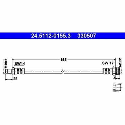 Promo Stagionale ATE 24.5112-0155.3 Flessibile del Freno