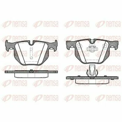 REMSA 0381.60 Kit Pastiglie Freno, Freno a Disco Offerta Lampo