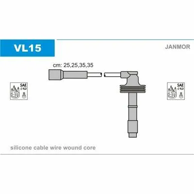JANMOR VL15 Cavo Accensione Quantità Limitata