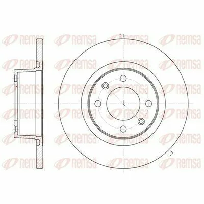 REMSA 6605.00 Disco Freno Ultime Pezzi