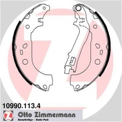 ZIMMERMANN 10990.113.4 Kit Ganasce Freno Economico