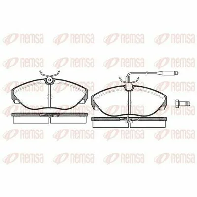 REMSA 0486.02 Kit Pastiglie Freno, Freno a Disco Must-Have