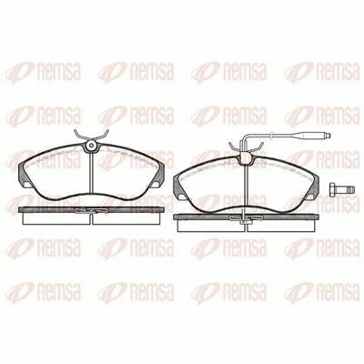 REMSA 0487.02 Kit Pastiglie Freno, Freno a Disco Promo Stagionale