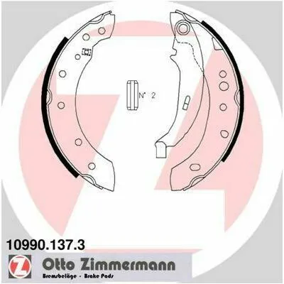 A Buon Prezzo ZIMMERMANN 10990.137.3 Kit Ganasce Freno