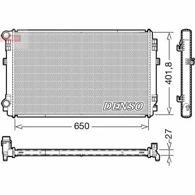 DENSO DRM32048 Radiatore, Raffreddamento Motore Subito Disponibile