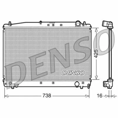 Occasione DENSO DRM50033 Radiatore, Raffreddamento Motore