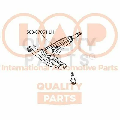 Super Prezzo IAP QUALITY PARTS 503-07051 Braccio Oscillante, Sospensione Ruota