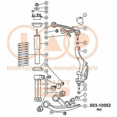 Subito Disponibile IAP QUALITY PARTS 503-10052 Braccio Oscillante, Sospensione Ruota