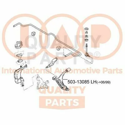 Direttamente Dal Produttore IAP QUALITY PARTS 503-13085 Braccio Oscillante, Sospensione Ruota