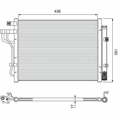 Professionale VALEO 814399 Condensatore, Climatizzatore