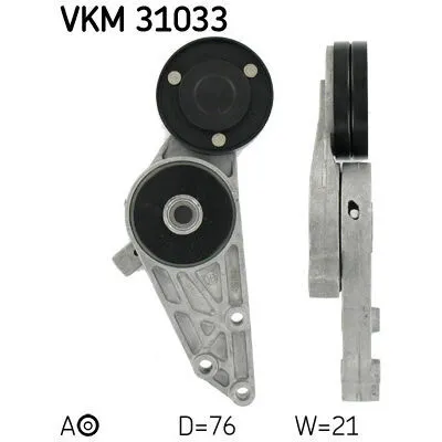 Compra Adesso SKF VKM 31033 Galoppino/Guidacinghia, Cinghia Poly-V