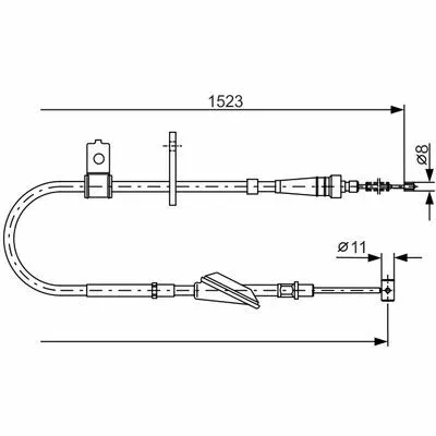 Ultime Pezzi BOSCH 1 987 482 092 Cavo Comando, Freno Stazionamento