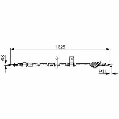 Direttamente Dal Produttore BOSCH 1 987 482 094 Cavo Comando, Freno Stazionamento