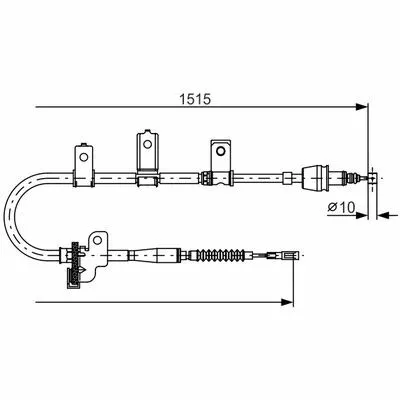 BOSCH 1 987 482 097 Cavo Comando, Freno Stazionamento Prezzo Ridotto