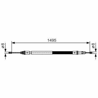 Bestseller BOSCH 1 987 482 118 Cavo Comando, Freno Stazionamento