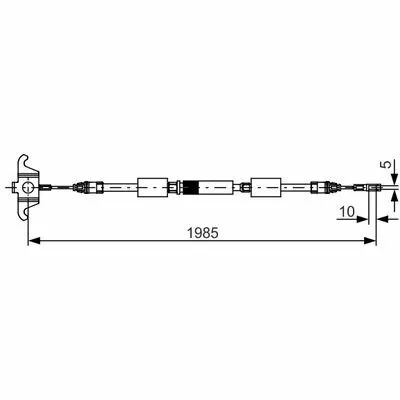 BOSCH 1 987 482 128 Cavo Comando, Freno Stazionamento Compra Online