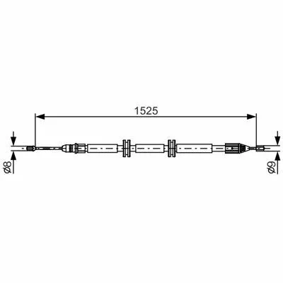 BOSCH 1 987 482 142 Cavo Comando, Freno Stazionamento Reso Gratuito