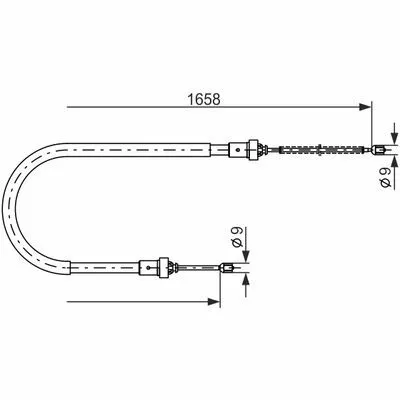 Super Prezzo BOSCH 1 987 482 234 Cavo Comando, Freno Stazionamento