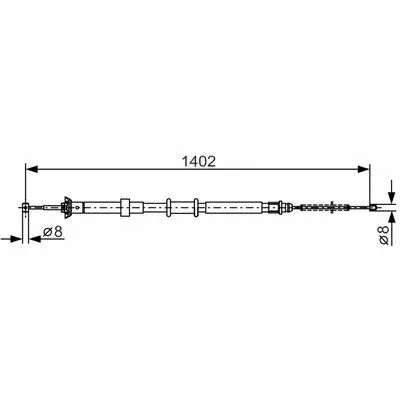 A Buon Prezzo BOSCH 1 987 482 241 Cavo Comando, Freno Stazionamento