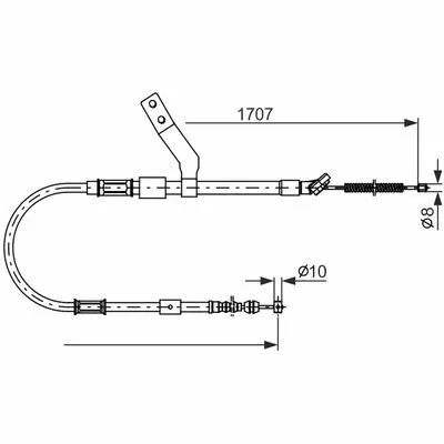 Ultime Pezzi BOSCH 1 987 482 260 Cavo Comando, Freno Stazionamento