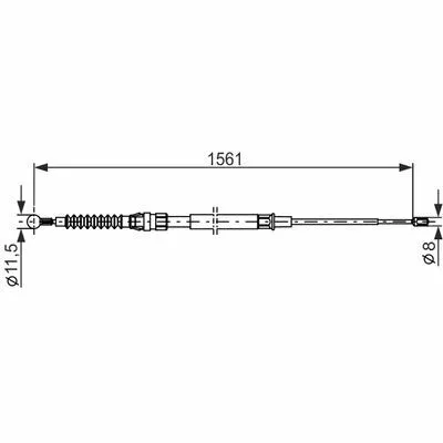 BOSCH 1 987 482 264 Cavo Comando, Freno Stazionamento Affare