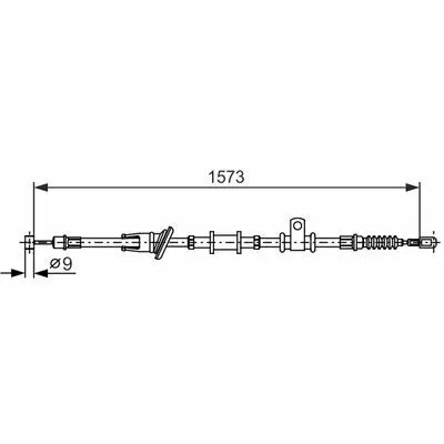 Vendita Finale BOSCH 1 987 482 399 Cavo Comando, Freno Stazionamento