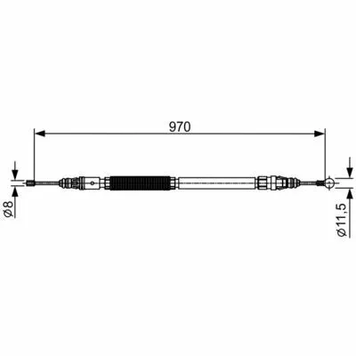 Acquista Ora BOSCH 1 987 482 429 Cavo Comando, Freno Stazionamento