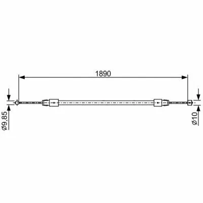 Offerta Lampo BOSCH 1 987 482 444 Cavo Comando, Freno Stazionamento