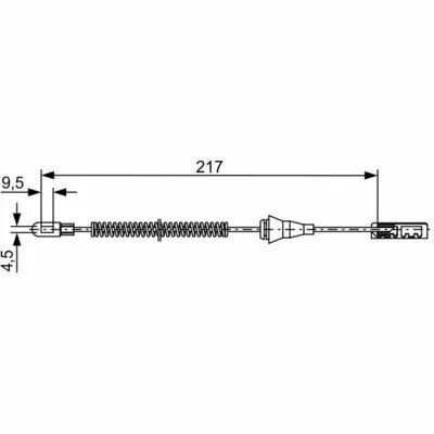 Prezzo Conveniente BOSCH 1 987 482 461 Cavo Comando, Freno Stazionamento