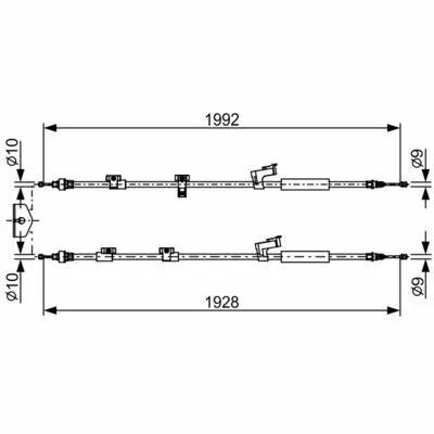 BOSCH 1 987 482 494 Cavo Comando, Freno Stazionamento Must-Have